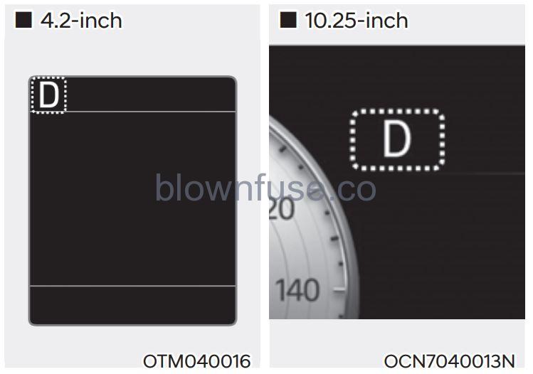 2022 Hyundai Tucson Instrument cluster fig 10