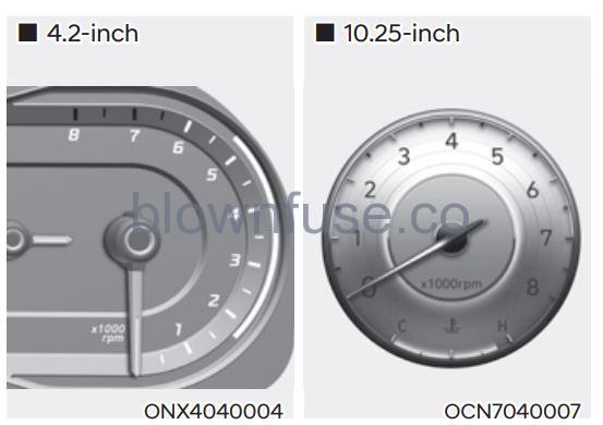 2022 Hyundai Tucson Instrument cluster fig 3