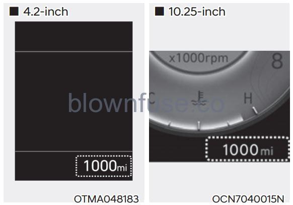 2022 Hyundai Tucson Instrument cluster fig 7