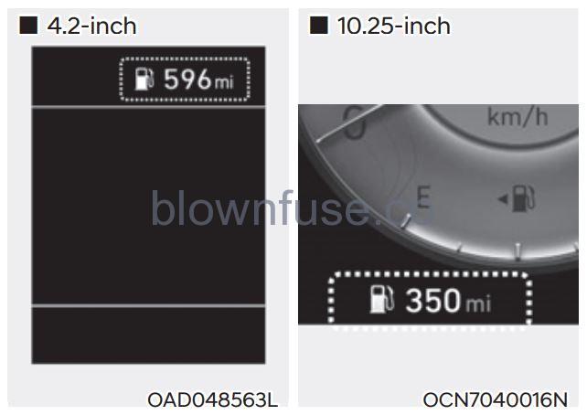 2022 Hyundai Tucson Instrument cluster fig 8