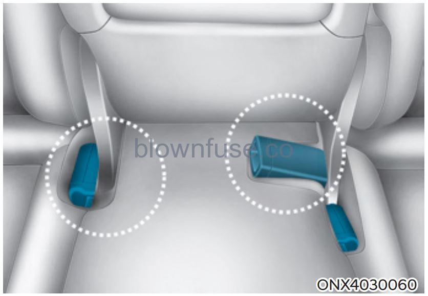 2022 Hyundai Tucson Seat belts fig 9