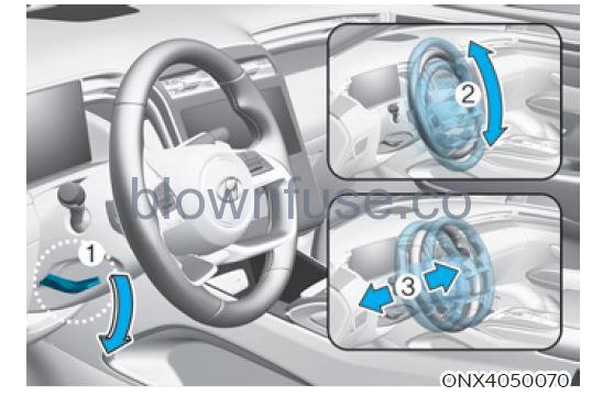 2022 Hyundai Tucson Steering wheel fig 3