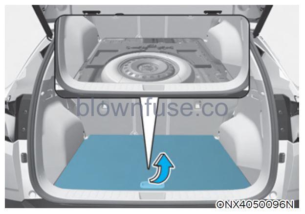 2022 Hyundai Tucson Storage compartment fig 1