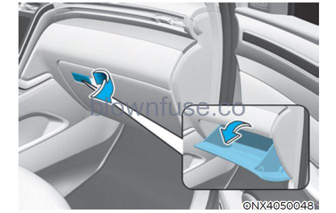 2022 Hyundai Tucson Storage compartment fig 2