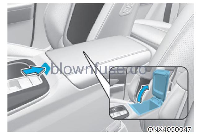 2022 Hyundai Tucson Storage compartment fig 3