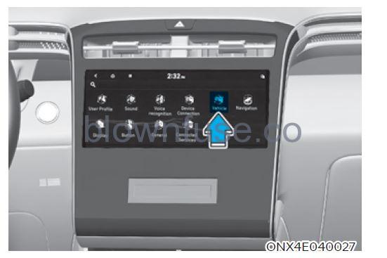 2022 Hyundai Tucson Vehicle settings (infotainment system) fig 3