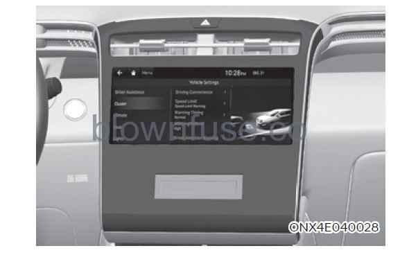 2022 Hyundai Tucson Vehicle settings (infotainment system) fig 4