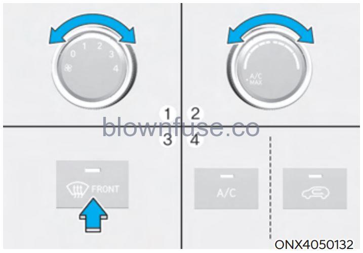 2022 Hyundai Tucson Windshield defrosting and defogging fig 1