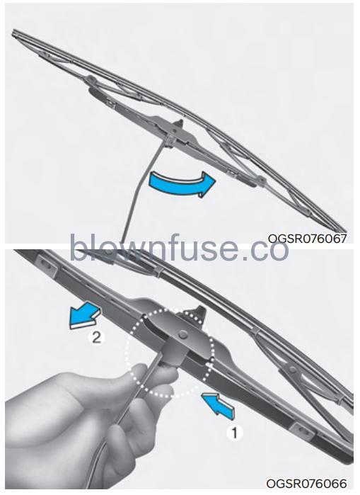 2022 Hyundai Tucson Wiper blades fig 2