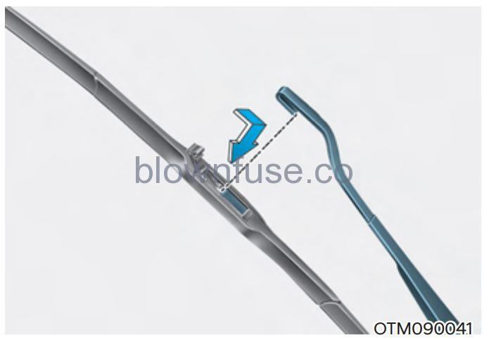 2022 Hyundai Tucson Wiper blades fig 6