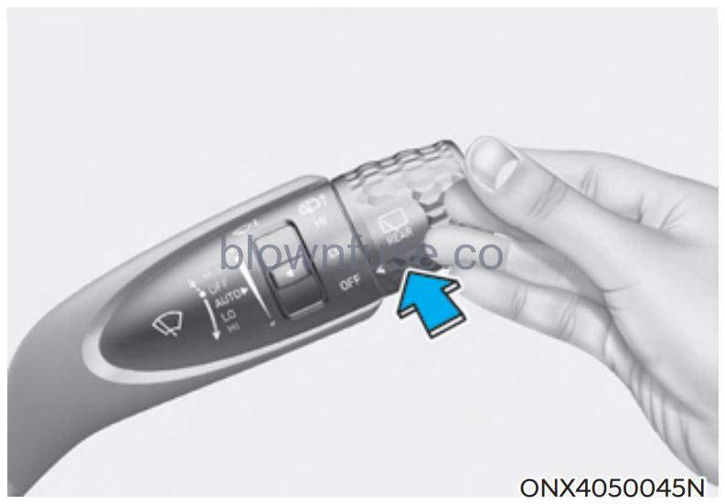 2022 Hyundai Tucson Wipers and washers fig 4