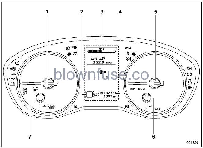 2022-Subaru-Ascent-Combination-meter-fig1