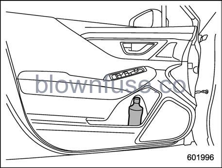 2022 Subaru Outback Bottle Holders fig 1