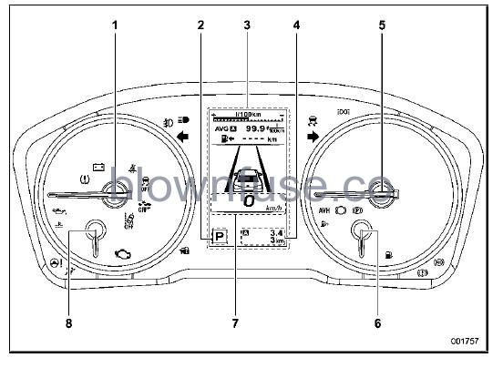 2022 Subaru Outback Combination Meter fig 1