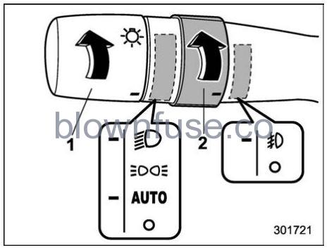 2022 Subaru Outback Front Fog Light Switch (If Equipped) fig 1