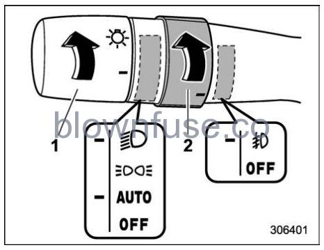 2022 Subaru Outback Front Fog Light Switch (If Equipped) fig 2