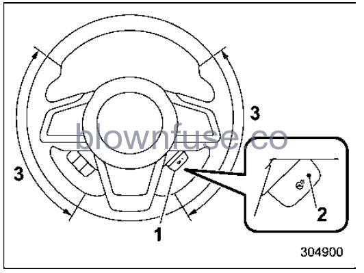 2022 Subaru Outback Heated Steering Wheel System (If Equipped) FIG 1