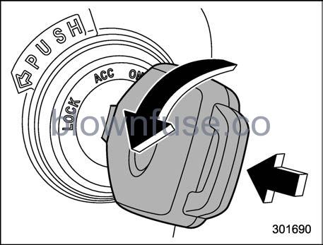 2022 Subaru Outback Ignition Switch (Models without Push-Button Start System) fig 3