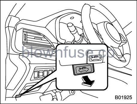 2022 Subaru Outback Engine Hood FIG 8