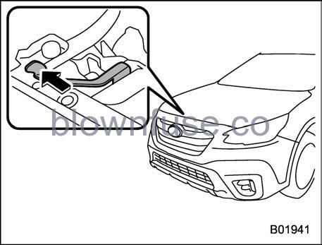 2022 Subaru Outback Engine Hood FIG 9