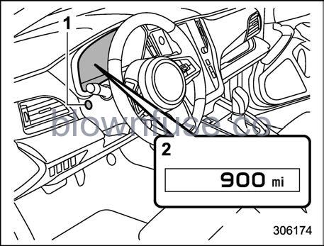 reset trip odometer subaru outback 2022