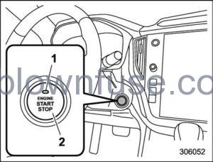 2022 Subaru Outback Push-Button Ignition Switch (Models with Push-Button Start System) fig 1