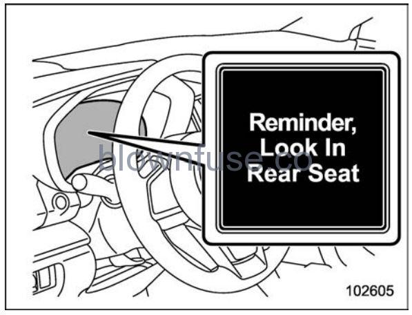 2022 Subaru Outback Rear Seat Reminder FIG 1
