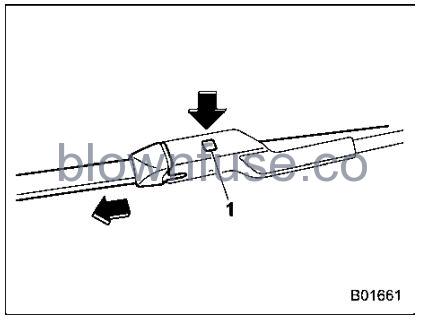 2022 Subaru Outback Replacement of Wiper Blades fig 2