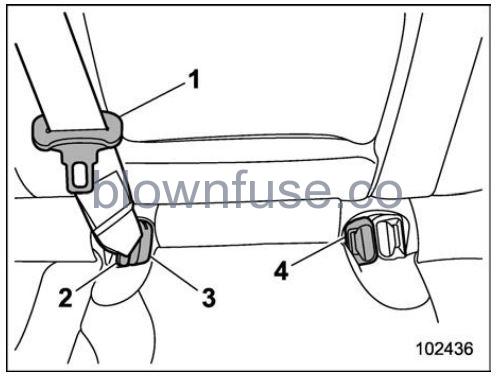 2022 Subaru Outback Seatbelts FIG 10