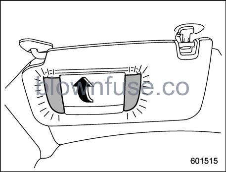 2022 Subaru Outback Sun Visors fig 1