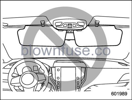 2022 Subaru Outback Sun Visors fig 2