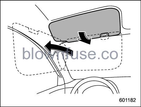 2022 Subaru Outback Sun Visors fig 4