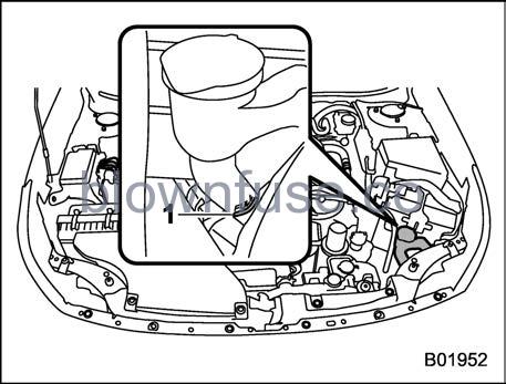 OEM Subaru Legacy Outback Windshield Washer Fluid Reservoir (2010-2014) – 86631AJ01B