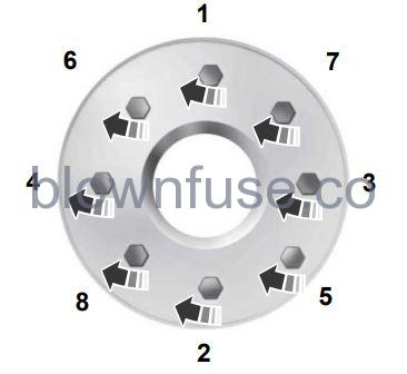 2023 Ford E-350 CHANGING A ROAD WHEEL FIG 13