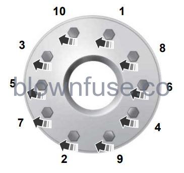 2023 Ford E-350 CHANGING A ROAD WHEEL FIG 14