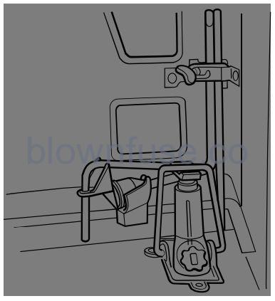 2023 Ford E-350 CHANGING A ROAD WHEEL FIG 3