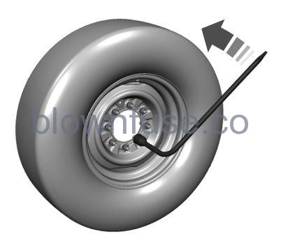 2023 Ford E-350 CHANGING A ROAD WHEEL FIG 7