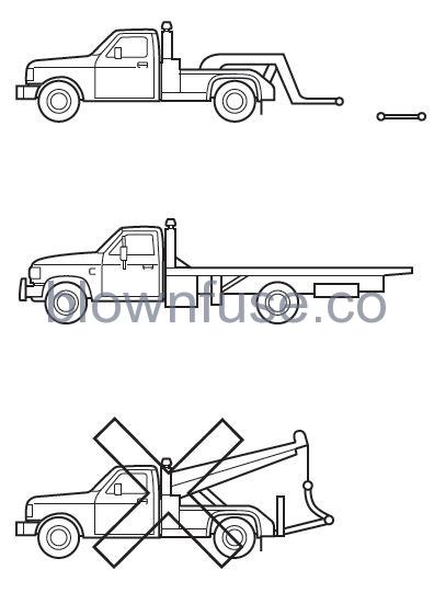 2023 Ford E-350 Towing the Vehicle on Four Wheels FIG 6