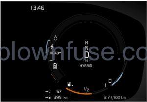 2021 Polestar 1 Gauges and indicators in the instrument panel (12)