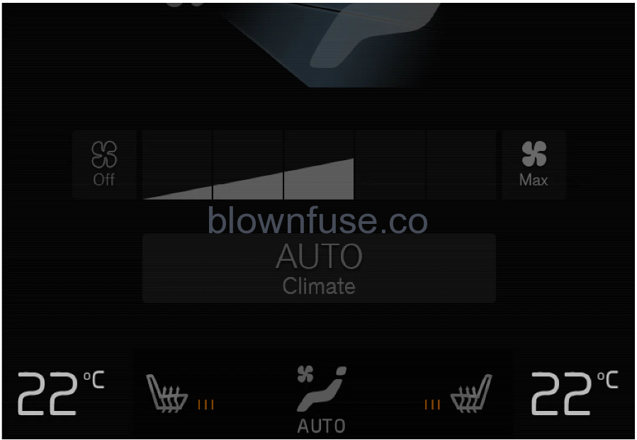 2021 Polestar 2 Climate controls for front seat 5
