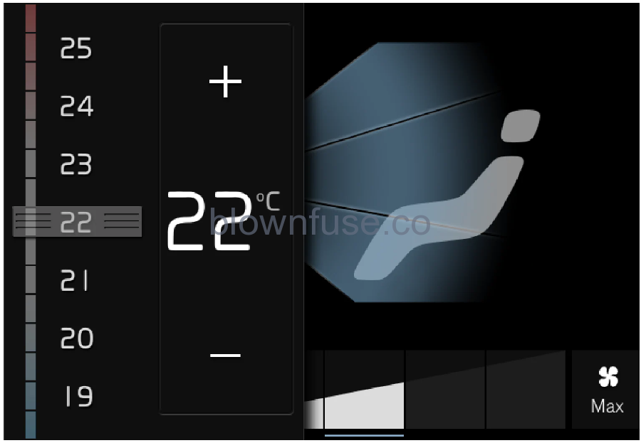 2021 Polestar 2 Climate controls for front seat 6