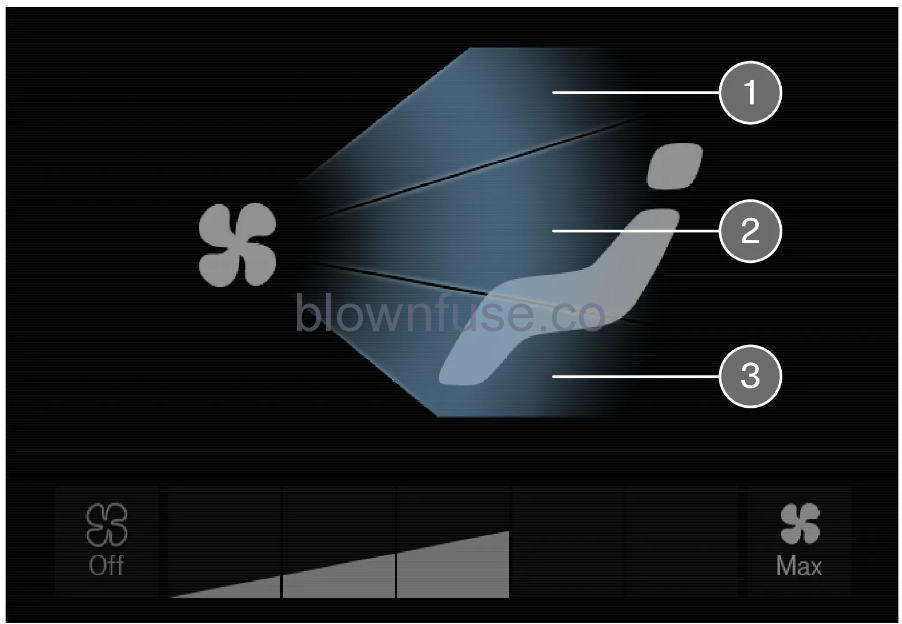 2021 Polestar 2 Climate controls for passenger compartment 4