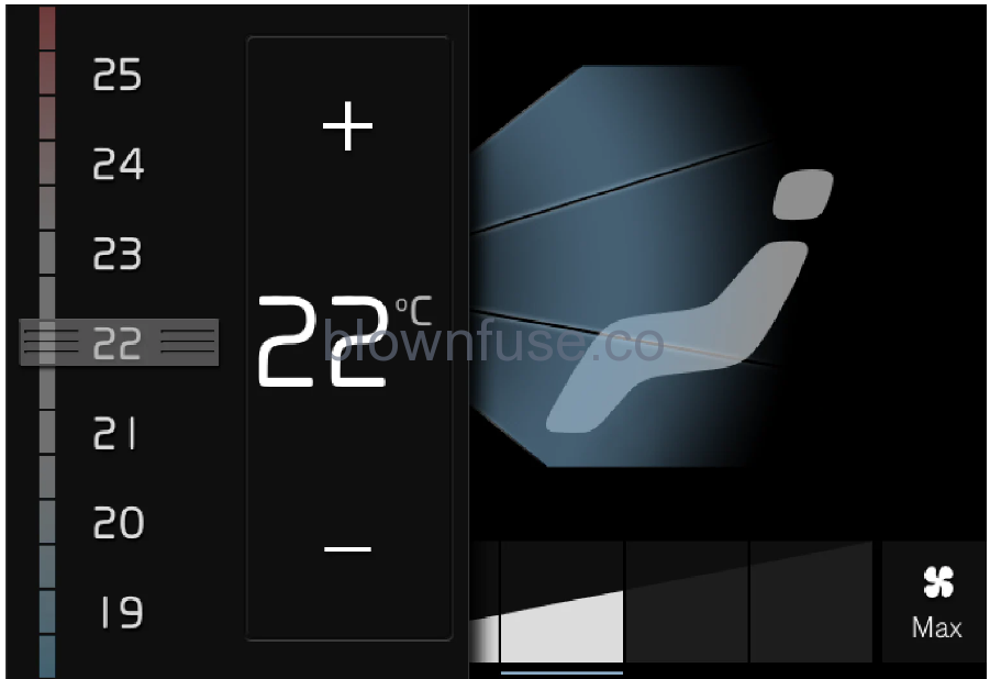 2021 Polestar 2 Climate controls for passenger compartment 7