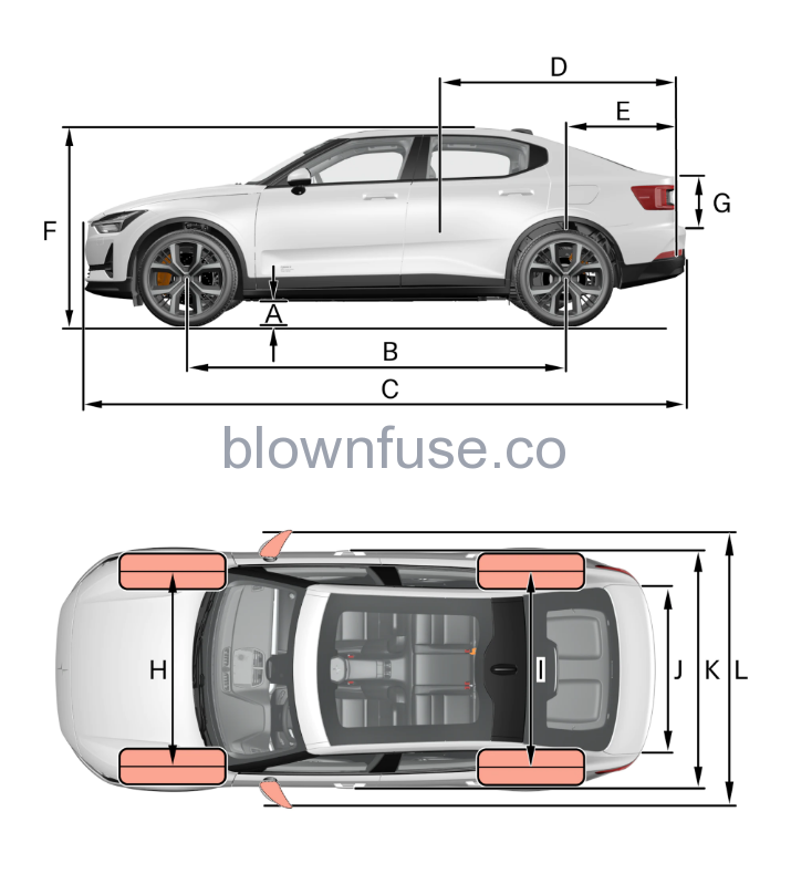 2021 Polestar 2 Dimensions and weights-1