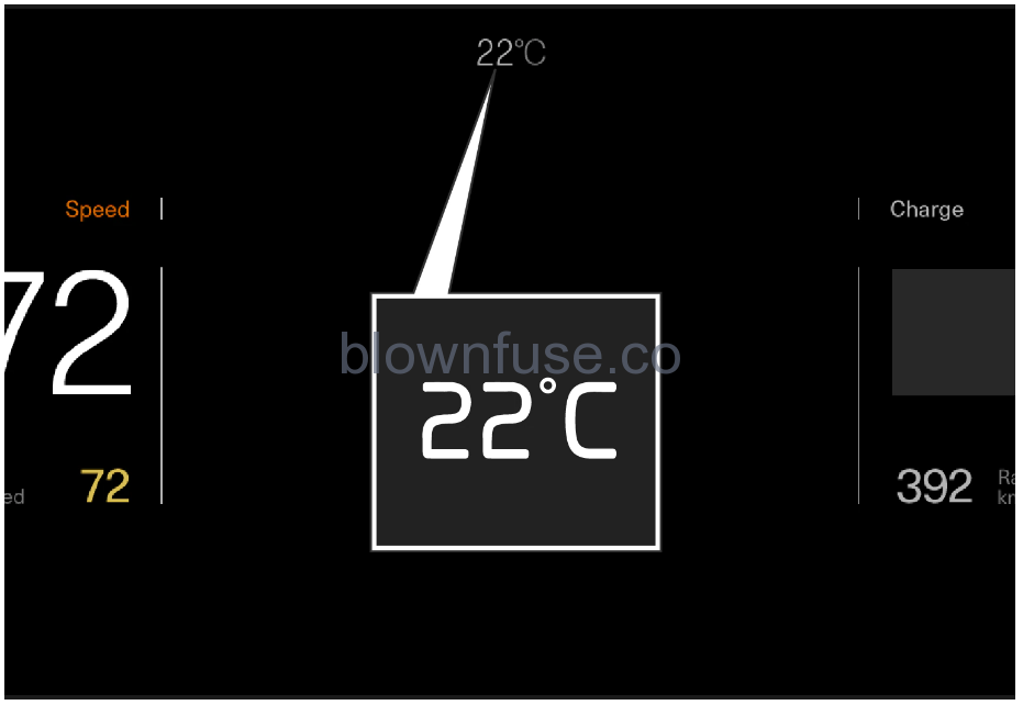 2021 Polestar 2 Gauges and indicators in the instrument panel-1