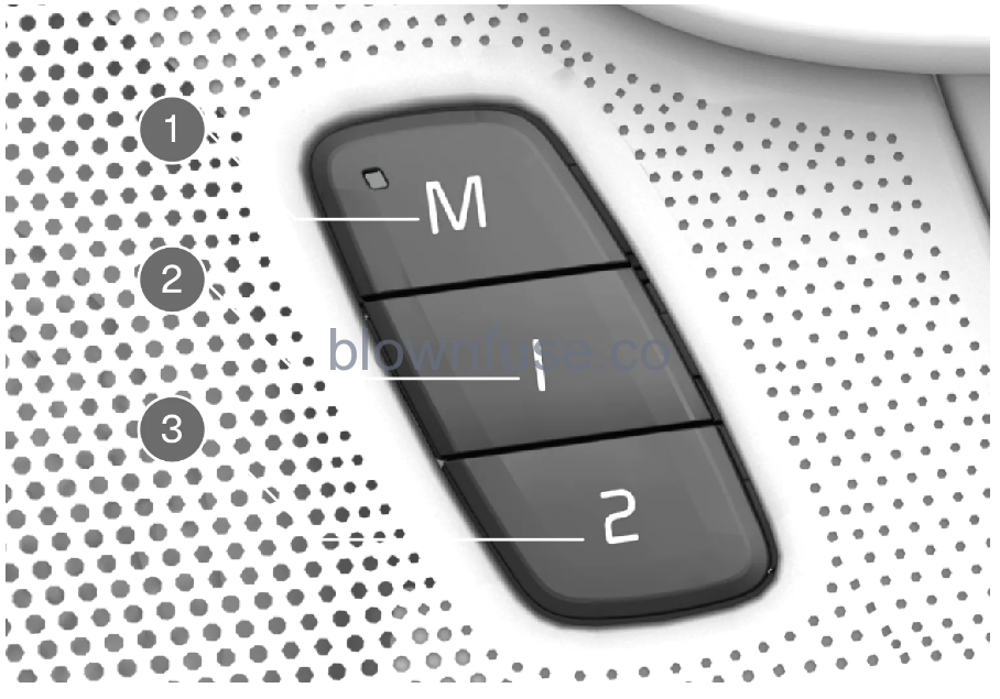 2021 Polestar 2 Memory function for front seat 1