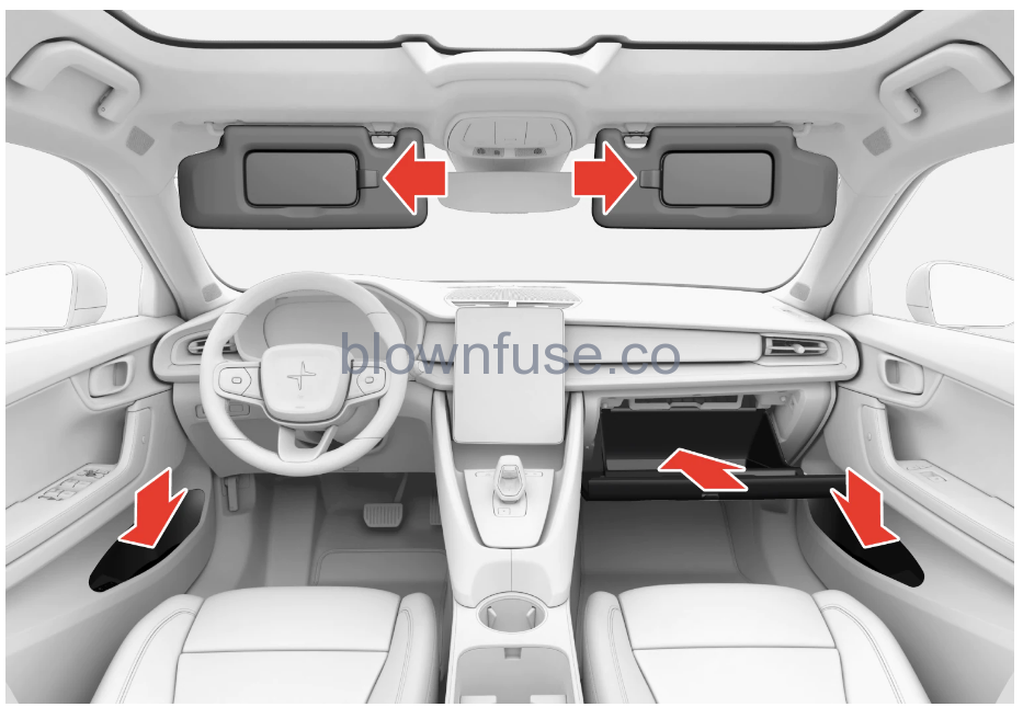 2021 Polestar 2 Storage and passenger compartment-3