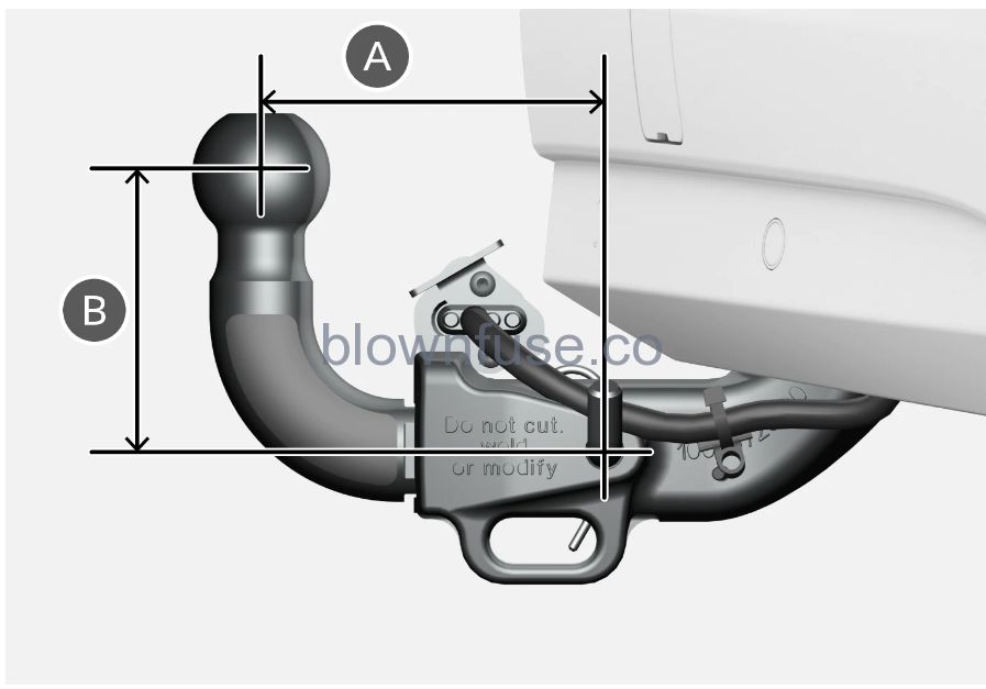 2021 Polestar 2 Trailer hitch and trailer 2