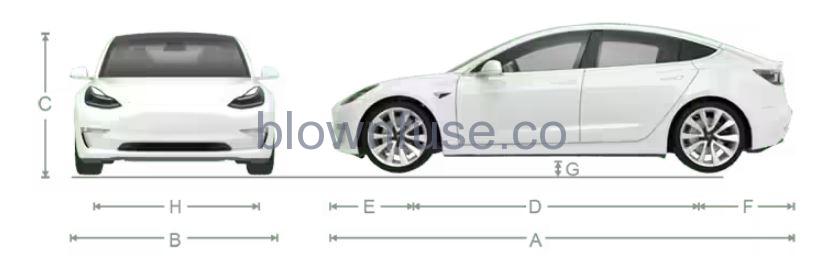 2021 Tesla Model 3 Dimensions and Weights-1