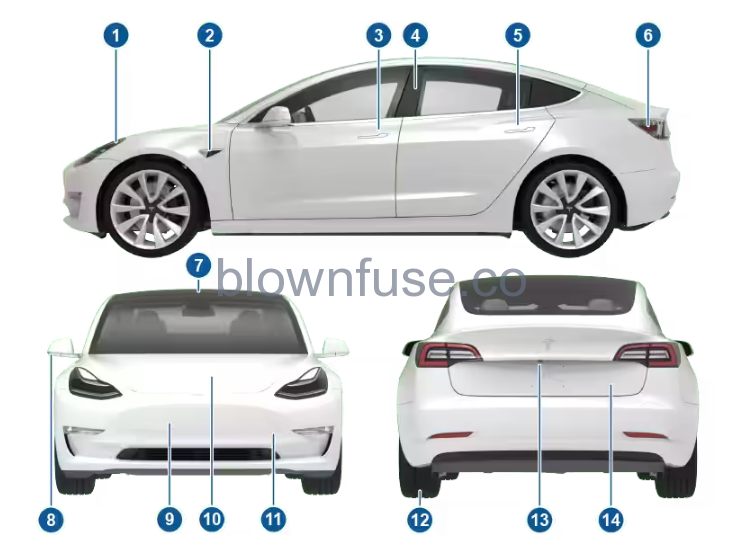 2021 Tesla Model 3 Exterior Overview-Fig-01
